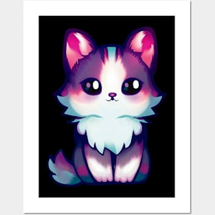 Cute fluffy cat Posters and Art